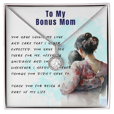 To My Bonus (Step) Mom - brunette (Eternal Hope Necklace)