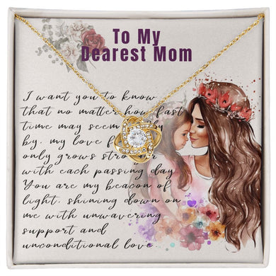 To My Dearest Mom (Love Knot Necklace)