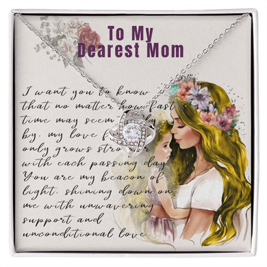 To My Dearest Mom (Love Knot Necklace)