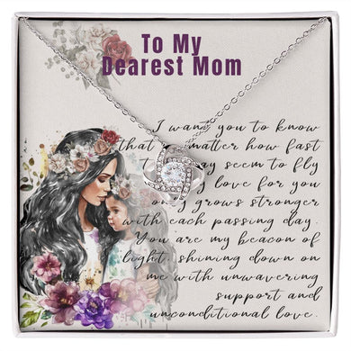 To My Dearest Mom (Love Knot Necklace)