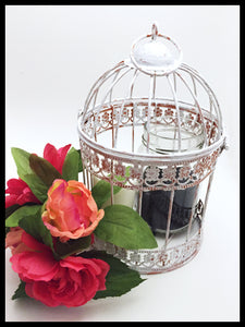 Medium White Birdcage