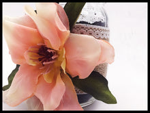 Load image into Gallery viewer, Mason Jar single large peach flower