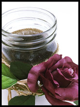 Load image into Gallery viewer, Large Mason Jar, single purple rose