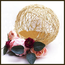 Load image into Gallery viewer, Twine ball, pink silk flowers, Air Purifier (large)